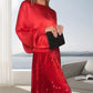 ✨Feestelijke Glamour! Tweedelige Pailletten Set – Top & Maxi-Rok met 50% Korting voor Dames 🎄