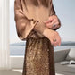✨Feestelijke Glamour! Tweedelige Pailletten Set – Top & Maxi-Rok met 50% Korting voor Dames 🎄