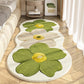 🎉 50% KORTING – Superzachte Bloemen Vloerkleed voor Slaapkamer of Kinderkamer 🌸🧡