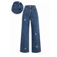 ⏳Tijdelijk 50% korting⏰Stijlvolle Damesjeans met Strasssteentjes – Comfortabel, Chic en Tijdloos Glamour