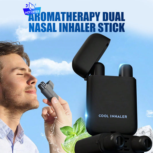 ✨Aromatherapie Dubbele Neusinhalatorstick – Direct Verlichting & Verfrissend – Natuurlijk & Handzaam