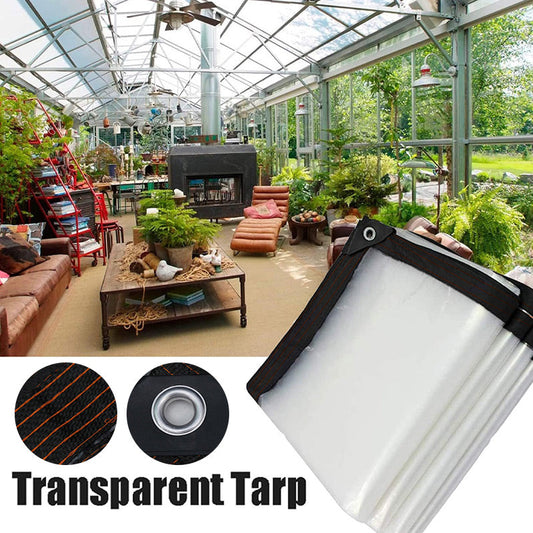 ⏰ 60% KORTING – Stevig & Transparant Waterdicht Zeil | UV-bestendig, scheurvast en perfect voor tuin, balkon, auto en buitenbescherming 🌧️🛡️