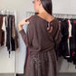 Elegante 2-Delige Dames Set – Gebreide Top & Mesh Jurk | Luchtig, Vrouwelijk & Stijlvol