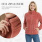 Women's Full-Zip Shaggy Jacket with Pockets