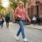 Women's Full-Zip Shaggy Jacket with Pockets