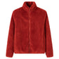 Women's Full-Zip Shaggy Jacket with Pockets