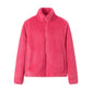 Women's Full-Zip Shaggy Jacket with Pockets