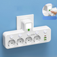 🔌 Slimme Stekkerdoos met USB-Poorten | Ruimtebesparend, Veilig & Alles in Één – Nu 50% Korting