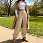 ⏳Tijdelijke aanbieding!💖Dames Casual High-Waist Wijde Ribbroek – Flatterend, Zacht & Tijdloos👖✨
