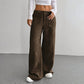 ⏳Tijdelijke aanbieding!💖Dames Casual High-Waist Wijde Ribbroek – Flatterend, Zacht & Tijdloos👖✨