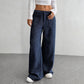 ⏳Tijdelijke aanbieding!💖Dames Casual High-Waist Wijde Ribbroek – Flatterend, Zacht & Tijdloos👖✨