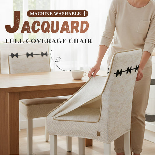 🔥Koop 2  krijg er 1 gratis✨Stoelhoes die het hele lichaam bedekt met een elegant jacquardpatroon.