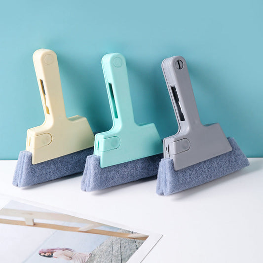 ✅ 90% Minder Werk! 4-in-1 Raamrailborstel – Reinigt, Veegt, Schuurt & Borstelt in Één Handbeweging – Voor Binnen & Buiten