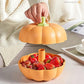 🎃 VROEGE AANBIEDING 50% KORTING – Dubbele Pompoen Fruitschaal | Stijlvolle Opberging Voor Fruit En Snacks