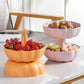 🎃 VROEGE AANBIEDING 50% KORTING – Dubbele Pompoen Fruitschaal | Stijlvolle Opberging Voor Fruit En Snacks
