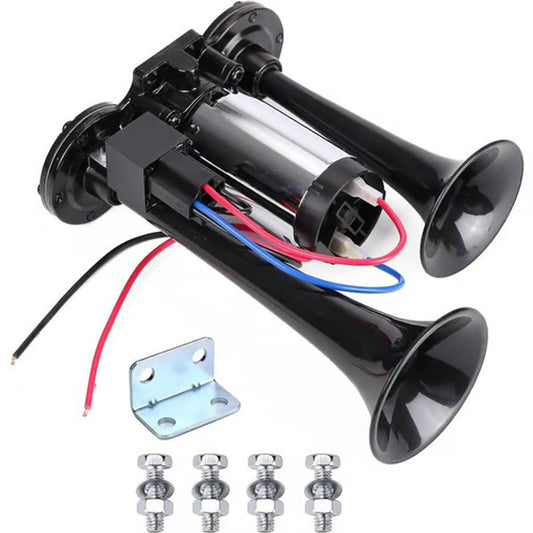 🚗 59% Korting – 150dB Pneumatische Claxon (12V/24V) | Krachtig Geluid voor Extra Veiligheid op de Weg
