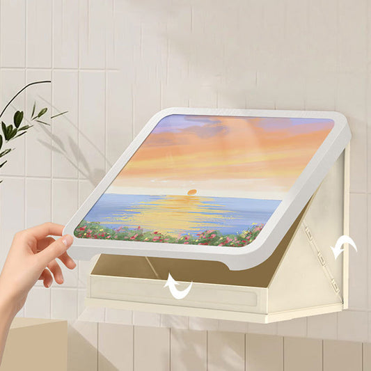 🚿 Opvouwbare Opbergdoos voor Badkamer – Wandmontage, Ruimtebesparend & Waterbestendig