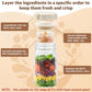 🥗 Multi-Purpose Leak-Proof Glass Food Storage Jars | Keep Food Fresh, Stackable & Heat-Resistant – Limited 50% Off