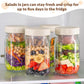 🥗 Multi-Purpose Leak-Proof Glass Food Storage Jars | Keep Food Fresh, Stackable & Heat-Resistant – Limited 50% Off
