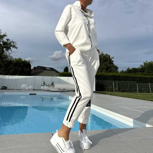 🥰Lente 2026: Comfortabele Dames Jas & Broek Set – Capuchon & Trekkoord | Nu 50% Korting