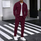 🔥Heren Wafel Doorknoop Jas & Broek Set – Ademende Wafel Brei, Ontspannen Pasvorm & Moeiteloze Casual Stijl 👕👖