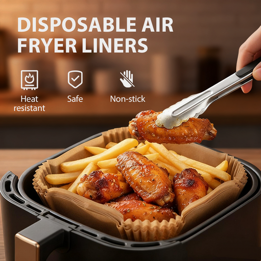 🍟✨ Wegwerpbare Airfryer-Liners – Minder Schoonmaken, Meer Gemak