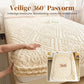 🛏️ 360° Rondom Rekbaar Pluche Gebreid Hoeslaken – Zacht, Perfecte Pasvorm & Blijft Altijd Strak