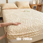 🛏️ 360° Rondom Rekbaar Pluche Gebreid Hoeslaken – Zacht, Perfecte Pasvorm & Blijft Altijd Strak