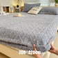 🛏️ 360° Rondom Rekbaar Pluche Gebreid Hoeslaken – Zacht, Perfecte Pasvorm & Blijft Altijd Strak