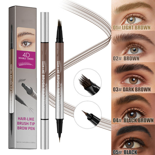 2-in-1 Waterproof Vloeibare Wenkbrauwpen – Vullen & Tekenen in Één | De Hele Dag Perfect 💧✨