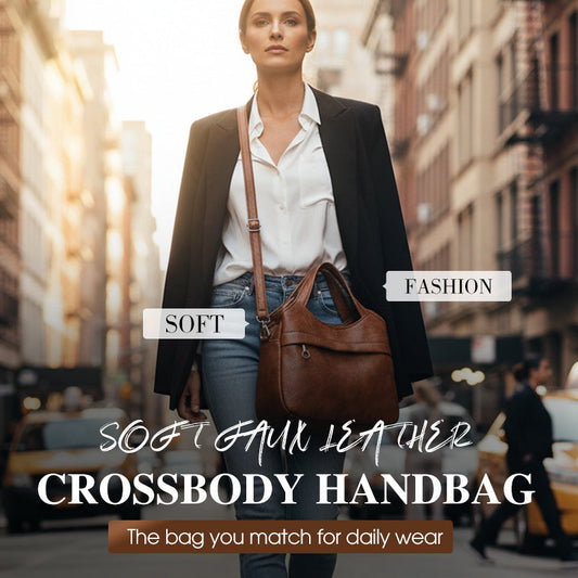 Dames Crossbodytas van Zacht Imitatieleer – Tijdloos, Praktisch & Comfortabel | 50% Korting