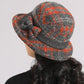 Vintage Geruite Clochehoed van Imitatiewol – Elegant, Warm & Tijdloos | Nu 50% Korting