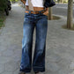 Retro Flare Jeans met Zakken – Slank Effect, Comfortabele Pasvorm | Nu 50% Korting