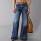 Retro Flare Jeans met Zakken – Slank Effect, Comfortabele Pasvorm | Nu 50% Korting
