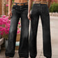 Retro Flare Jeans met Zakken – Slank Effect, Comfortabele Pasvorm | Nu 50% Korting