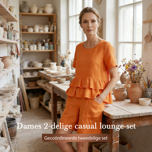🌸 Vroeg Voorjaar Deal – 50% Korting op Dames 2-Delige Casual Lounge-Set | Zacht, Comfortabel & Altijd Goed Gekleed