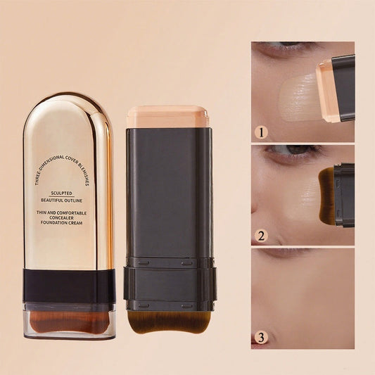 💄 Alles-in-één Foundation Stick met Ingebouwde Blender – Hoge Dekking, Natuurlijk Resultaat | Nu 50% KORTING