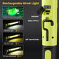 🔦 Draagbare LED Werklamp – 3000LM, 360° Haak & IPX4 Waterbestendig 💪