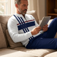 🎁2026 Nieuw binnen 49% KORTING💥 Herenpullover en broekset met grafische print