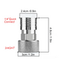 Direct Aansluiten Zonder Gedoe – 3/4" GHT Vrouwelijk naar 1/4" Quick Connect Adapter (Sterk & Lekvrij)