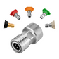 Direct Aansluiten Zonder Gedoe – 3/4" GHT Vrouwelijk naar 1/4" Quick Connect Adapter (Sterk & Lekvrij)