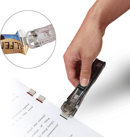 📎 Draagbare Papierklemdispenser – Inclusief 2 Klemhouders & 100 Clips | Zonder Papier Te Beschadigen