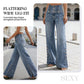 🔈🔈2026 NIEUWE AANWINSTEN - HOT SELLERS🔥👖Hoge taille jeans met wijde pijpen – gemakkelijk aan te trekken! Zijsplitten laten de wind binnen en houden je koel. 🌸
