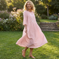 💘Losvallende Midi-Jurk Met Borduursel – Jouw Zomerse Droomjurk🌸Elegant, luchtig en perfect voor elke dag