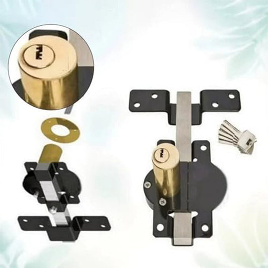 🔒 50/70mm Dubbelzijdig Poortslot – Lange Schoot & 5 Sleutels | Robuust IJzeren Slot voor Binnen & Buiten + 60% KORTING