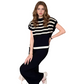 Tweedelige set die comfort en stijl moeiteloos combineert💕Gestreepte Top & Wijde Broek – Jouw Nieuwe Zomercombi