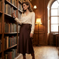 🔥 AANBIEDING – Glanzende Satijnen Rok met Hoge Taille | Tijdloos, Elegant & Nu 50% Korting