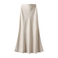 🔥 AANBIEDING – Glanzende Satijnen Rok met Hoge Taille | Tijdloos, Elegant & Nu 50% Korting