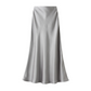 🔥 AANBIEDING – Glanzende Satijnen Rok met Hoge Taille | Tijdloos, Elegant & Nu 50% Korting