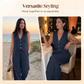 Elegante 2-Delige Damesset – Effen Top & Enkellange Rok | Tijdloze Pasvorm & Moeiteloze Klasse